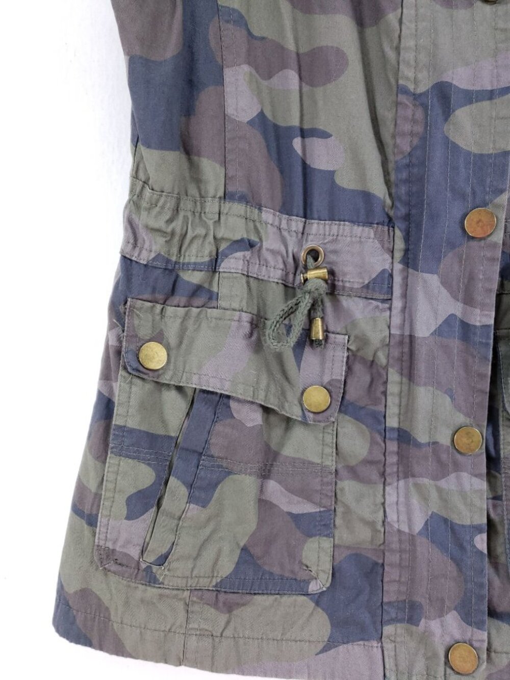 YMI Fashion Vest Women's Size Small Camouflage Snap Closed Jersey Lined - Picture 4 of 7
